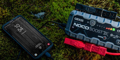 Noco GBX55 Battery Portable Jump Starter; UltraSafe ®; 12 Volt Lead-Acid Batteries; 1750 Amp Peak; With LED Flash Light; USB Port For Charging Smartphones/ Tablets/ Laptops/ Wearables And 60 Watt USB-C Input/ Output Connection; With Jumper Cable With HD Precision Battery Clamps/ 24 Inch USB-A To USB-C Cable/ Microfiber Storage Bag