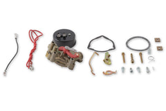 Holley Performance 45-223 Carburetor Choke Conversion Kit; Hot Air/Manual Choke to Automatic/Electric Choke; For Use With Holley Carburetors With Internal Vacuum Source; With All Necessary Components With Natural Finish