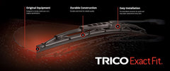 Trico Products Inc. 10-1 Windshield Wiper Blade -  ExactFit® -  OE Replacement -  10 Inch -  Black -  Conventional Type
