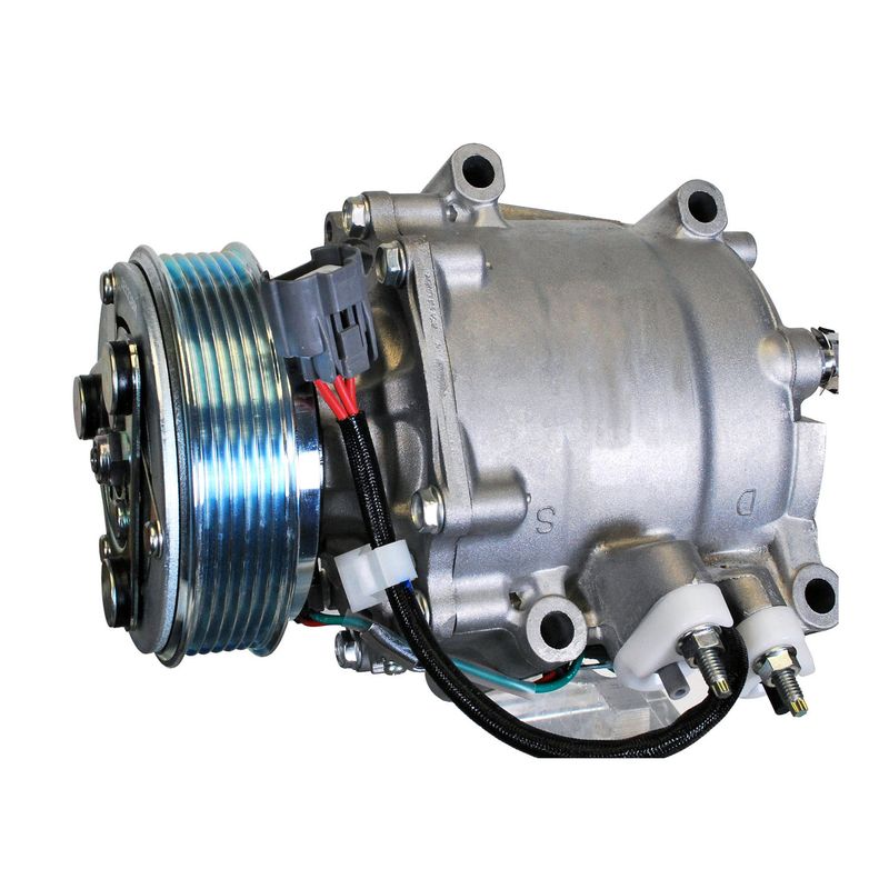 Denso 471-7051 - Air Conditioner Compressor; OE-Replacement; Uses R134A Refrigerant; With 109 Millimeter Diameter Clutch And OE-Specified Oil; Serpentine Belt Pulley