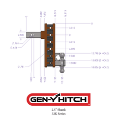 
   Gen-Y Hitch GH-1623 MEGA-DUTY Trailer Hitch Ball Mount