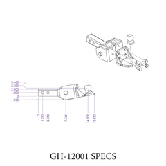 
   Gen-Y Hitch GH-12005 Trailer Hitch Ball Mount