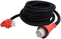 Valterra A10-5025ED Power Cord -  Mighty Cord ™ -  Power Supply Cord -  3 Prong -  Single Detachable Outlet With Locking Ring -  50 Amp -  25 Foot Length -  Black -  With Finger Grip Handle on Male End -  cETL Listed