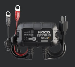 Noco GEN5X1 Battery Charger; For 12 Volt Batteries; 1 Bank Onboard Charger; 120 To 240 Volt AC/ 50 To 60 Hz; 5 Amp Charging Current; 5.1 Inch Length x 1.9 Inch Width x 3.8 Inch Height; With Two Self-Tapping Screw