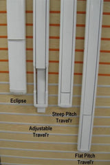 Carefree RV R001643WHT - Awning Arm -  Travel'R -  For Patio Awnings -  For Coaches w/Straight Side -  Electric -  8 Foot Extension -  White -  Adjustable Pitch -  Half Set -  Idler Side