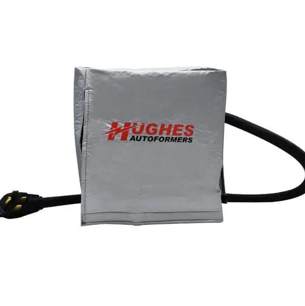 Hughes Auto 30ACOVER Voltage Booster Rain Cover; For Use With Hughes Autoformers RV2130/ RV2130-SP Model Voltage Booster; Gray; Protects From Water Damage/ Rust/ Dirt And Debris; Hook And Loop Closure; Single