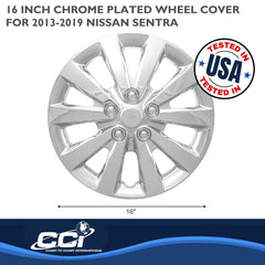 Coast2Coast: IWC52116C Wheel Cover -  16 Inch -  10 Spoke -  Chrome Plated -  Plastic -  Set Of 4
