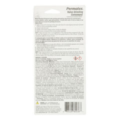 Permatex 80036 Valve Grinding Compound; Use To Lap And Grind Chromium-Cobalt/ Hard-Faced Seats And Discs/ Removing Burrs/ Surface Defects/ Gums/ Carbon Deposits And Corrosion/ Aid Valve Grinding Operations On Automotive And Industrial And Marine Engines; 1.5 Ounce Tube; Single