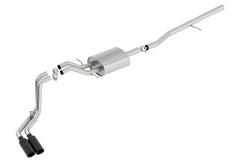 BORLA - EXHAUST SYSTEM WITH BLK TIPS - 140550BC