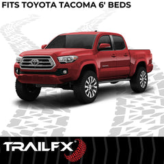 TrailFX 616N Bed Mat -  TFX Bed Mats -  Direct-Fit -  Drop-In -  Without Raised Edges -  Textured Pebble Surface Design -  Black -  Rubber -  Tailgate Liner/ Mat Not Included