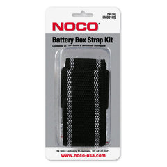 Noco HM001CS Battery Box Strap; 42 Inch Length Strap For Noco Marine Battery Boxes; Black; Woven Polypropylene; With Plastic Buckle; Stainless Steel Mounting Hardware; Retail Package; Single