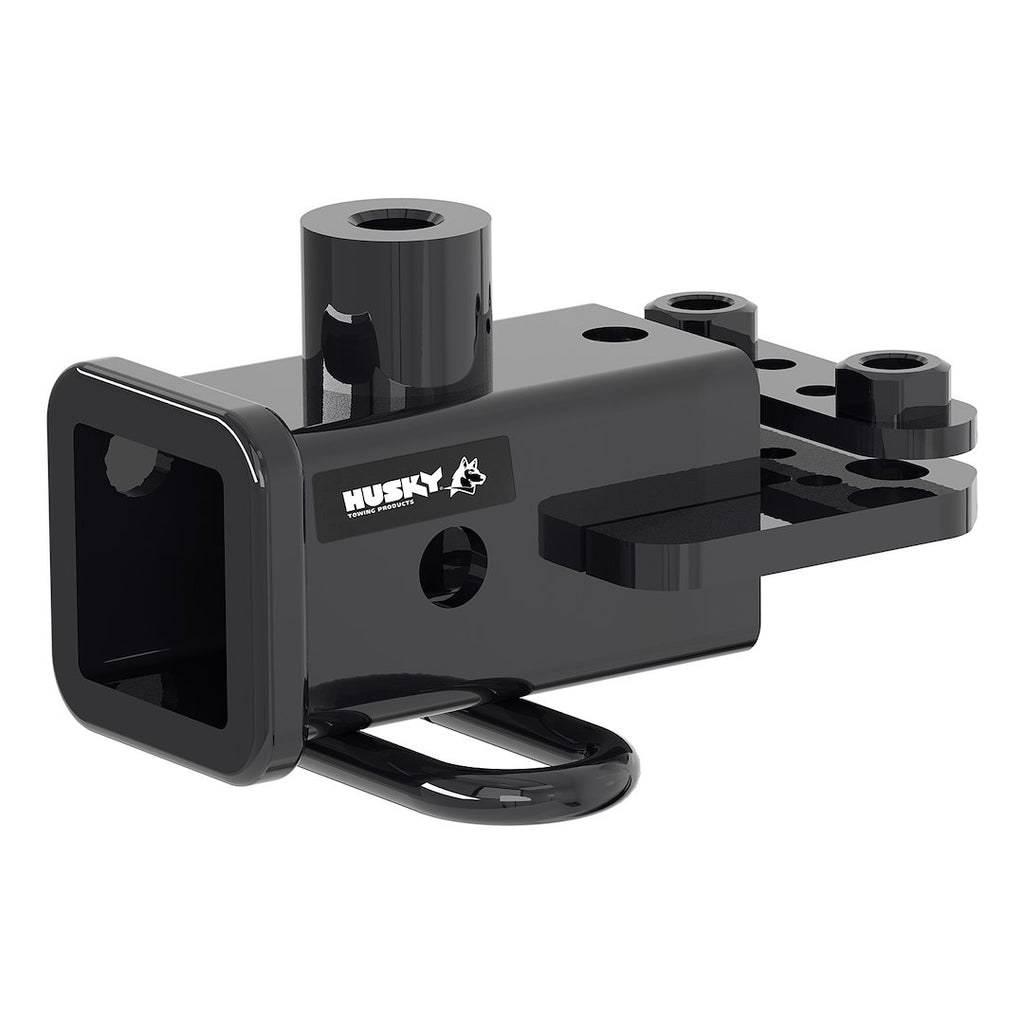 HUSKY TOWING - Trailer Hitch Rear; Class III; Square Tube Welded; 2 Inch Receiver; 6000 Pound Weight Carrying Capacity/ 600 Pound Tongue Weight; 10000 Pound Weight Distributing Capacity/ 1000 Pound Tongue Weight - 69631C