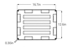Noco HM426 Battery Box; Fits Dual 6 Volt Group Batteries; Black; Polyethylene Plastic; Full Flow Ventilation; With Captive Lid; Large Cable Entry Holes; Impact Resistant To -40 Degree Fahrenheit