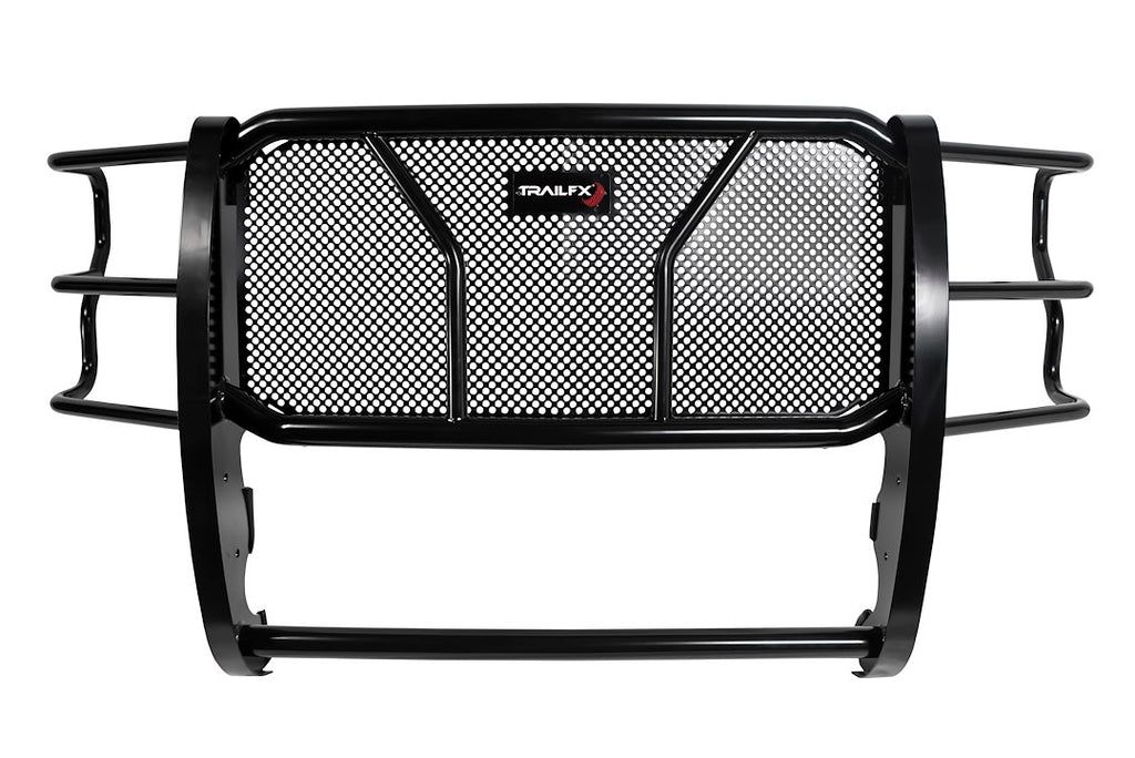 TrailFX E0517B Grille Guard -  TFX HD Grille Guards -  1-Piece -  Powder Coated -  Black -  Steel -  2 Inch Diameter -  With Brush Guard -  Without Skid Plate -  Without Step Plate