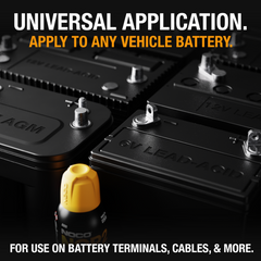 Noco A202 Battery Terminal Corrosion Preventer; NCP2 ®; Protects Battery Terminals/ Cables/ Hold-Downs/ Enclosures/ Boxes/ Carriers From Corrosion; Spray On Liquid; 12.25 Ounce Aerosol Spray; Flammable; Single