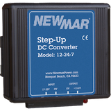 NewMar 12-24-7 Power Converter; Standard Non-Isolated Series; Step-Up Converter; Converts 10 To 15 Volt DC To 27.2 Volt DC; 7 Ampere Continuous Output; 93 Percent Efficiency; 1-3/4 Inch Length x 3-1/2 Inch Width x 3-1/2 Inch Height; -25 To 30 Degree Celsius Operating Temperature; Aluminum; Green LED Indicator