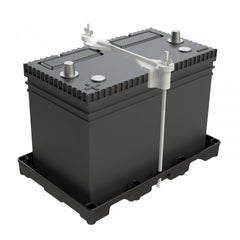 Noco BT27 Battery Tray; For Use With Group 27 Batteries; Polypropylene Plastic; With Strap; External Mounting Holes; Black