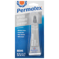 Permatex 80345 Multi Purpose Grease; Synthetic Grease; White; Single; 1.5 Ounce Tube