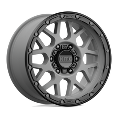 17X9 MATTE GRAY MATTE BLACK LIP 18MM KMC Wheel