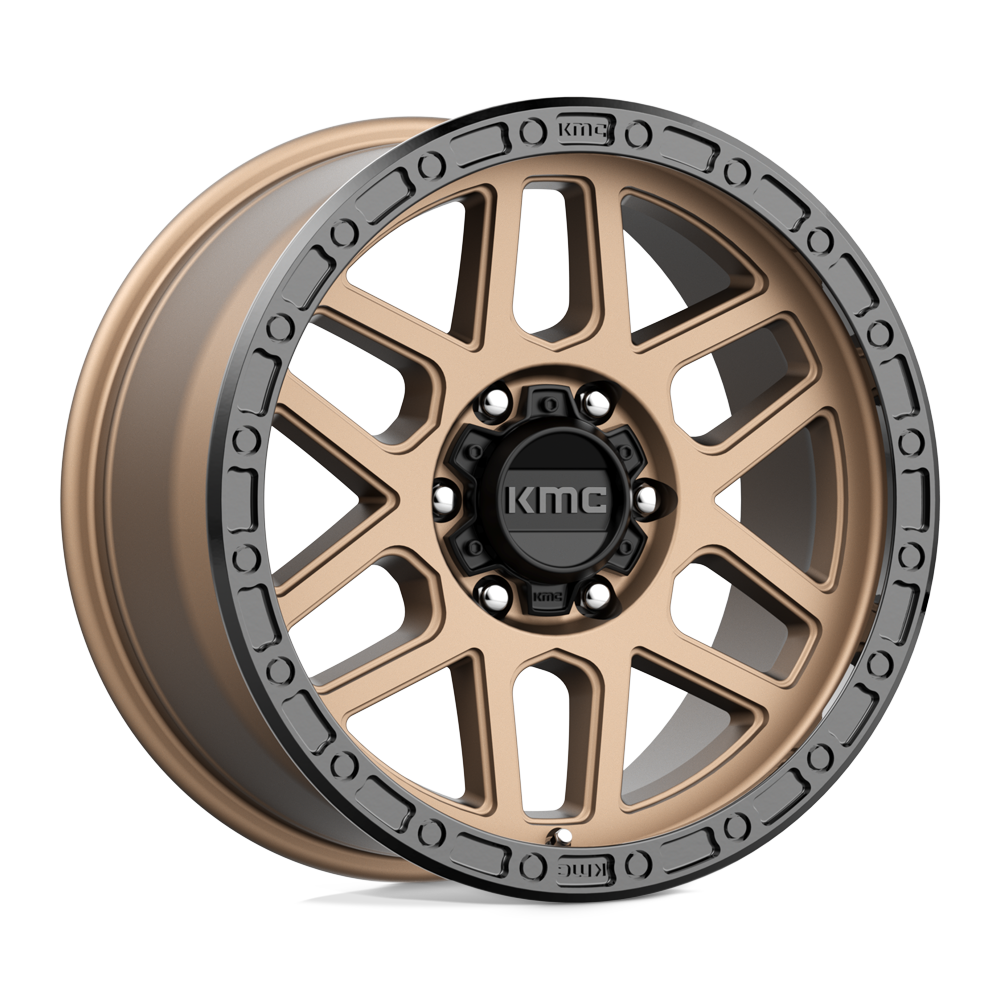 18X9 MATTE BRONZE WITH BLACK LIP 18MM KMC Wheel