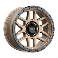18X9 MATTE BRONZE WITH BLACK LIP 18MM KMC Wheel