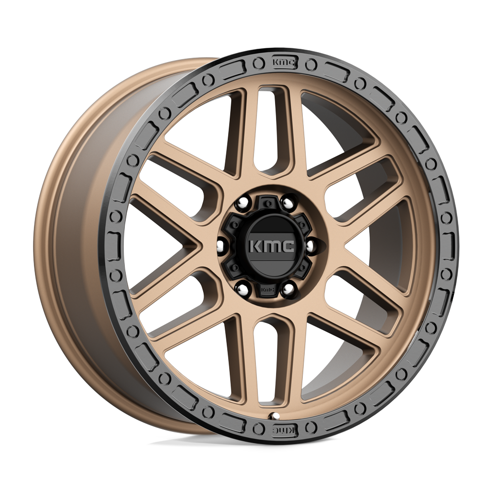 17X9 MATTE BRONZE WITH BLACK LIP 18MM KMC Wheel