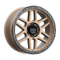 17X9 MATTE BRONZE WITH BLACK LIP 18MM KMC Wheel