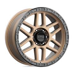 17X9 MATTE BRONZE WITH BLACK LIP 18MM KMC Wheel