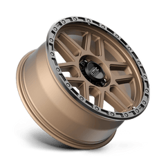 17X9 MATTE BRONZE WITH BLACK LIP 18MM KMC Wheel