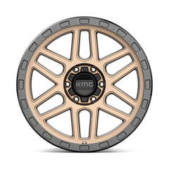 17X9 MATTE BRONZE WITH BLACK LIP 18MM KMC Wheel