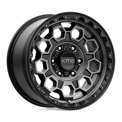 17X9 SATIN BLACK WITH GRAY TINT 18MM KMC Wheel