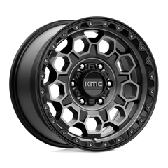 17X9 SATIN BLACK WITH GRAY TINT 18MM KMC Wheel