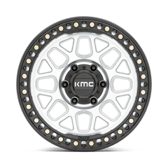 17X9 MACHINED WITH SATIN BLACK LIP 18MM KMC Wheel