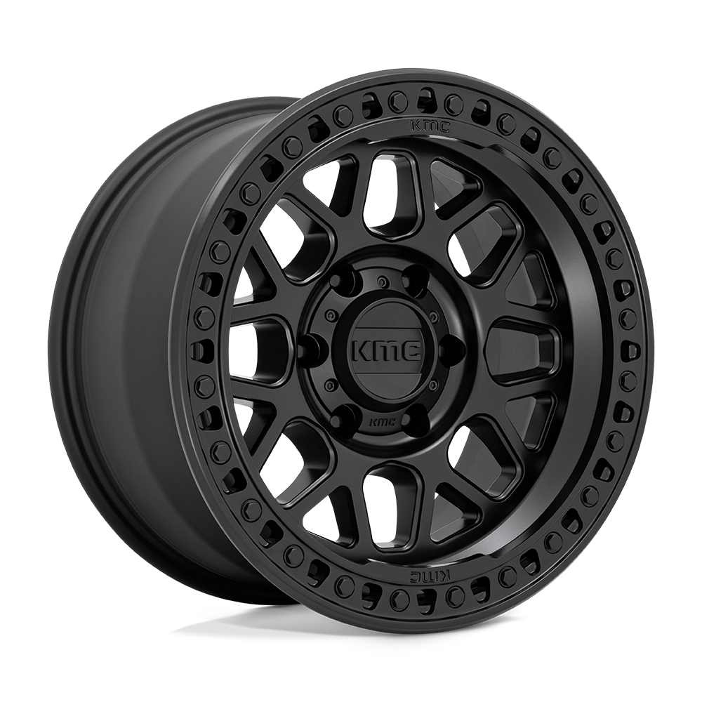 17X9 SATIN BLACK 18MM KMC Wheel