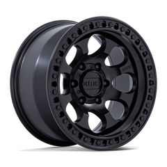 18X9 SATIN BLACK 18MM KMC Wheel