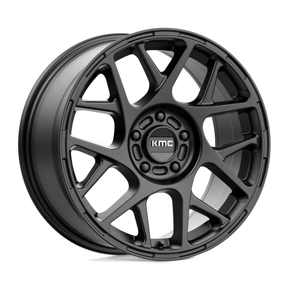 17X8 SATIN BLACK 38MM KMC Wheel