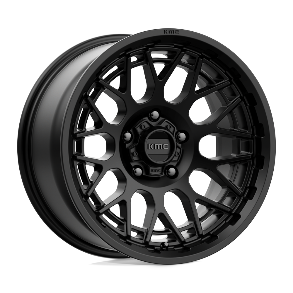 18X9 SATIN BLACK 18MM KMC Wheel