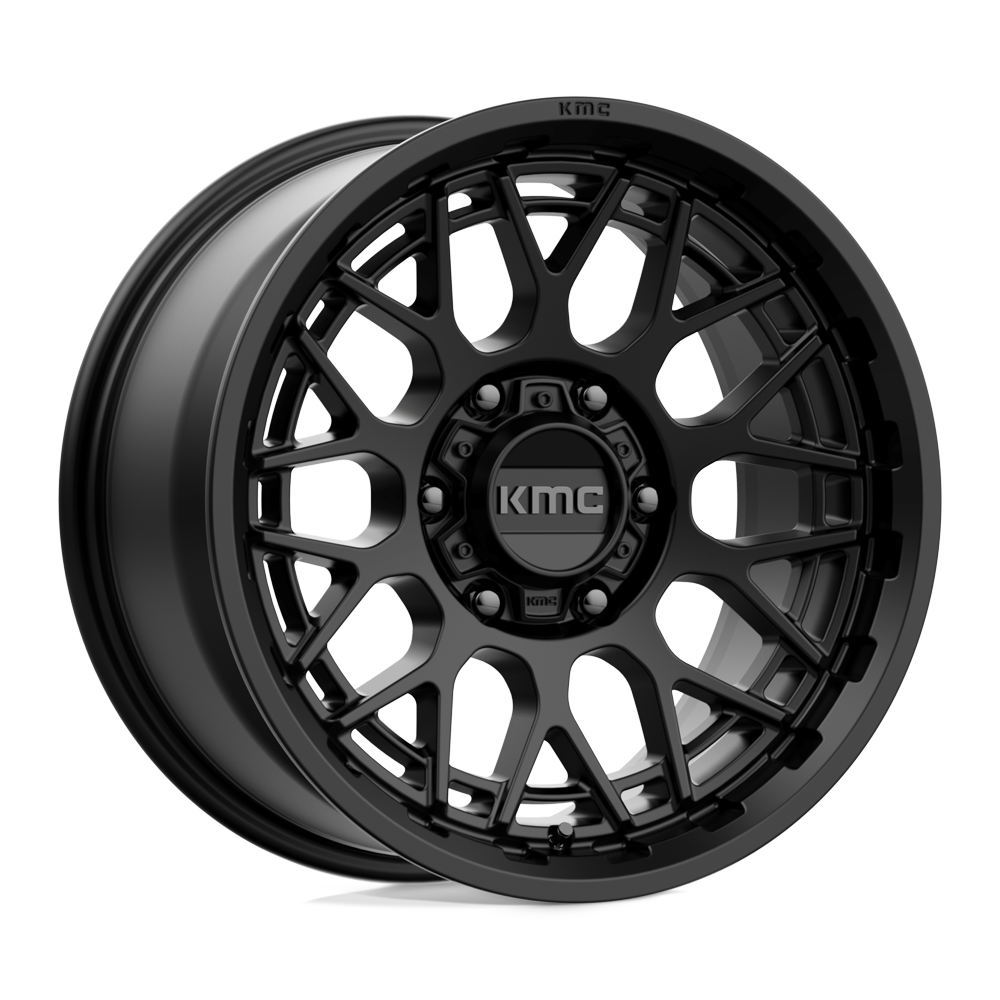 17X8.5 SATIN BLACK 18MM KMC Wheel