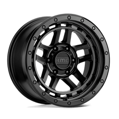 17X8.5 SATIN BLACK 18MM KMC Wheel