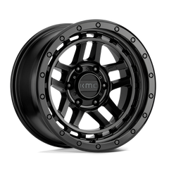 17X8.5 SATIN BLACK 18MM KMC Wheel