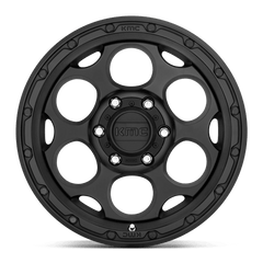 18X8.5 TEXTURED BLACK 18MM KMC Wheel