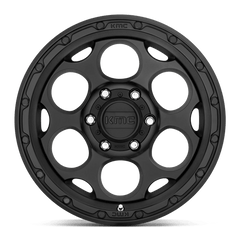 18X8.5 TEXTURED BLACK 18MM KMC Wheel
