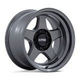 17X8.5 MATTE ANTHRACITE 18MM KMC Wheel