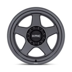 17X8.5 MATTE ANTHRACITE 18MM KMC Wheel