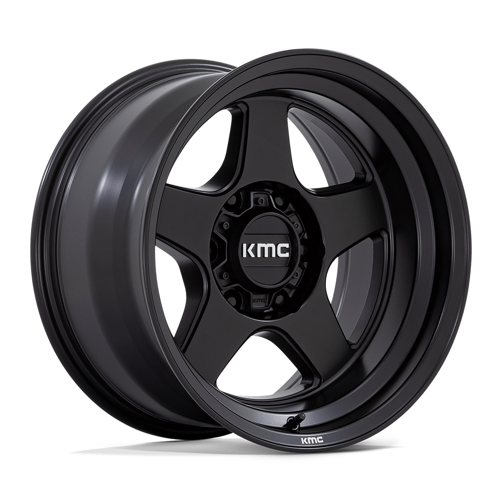 17X8.5 MATTE BLACK 18MM KMC Wheel