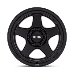 17X8.5 MATTE BLACK 18MM KMC Wheel