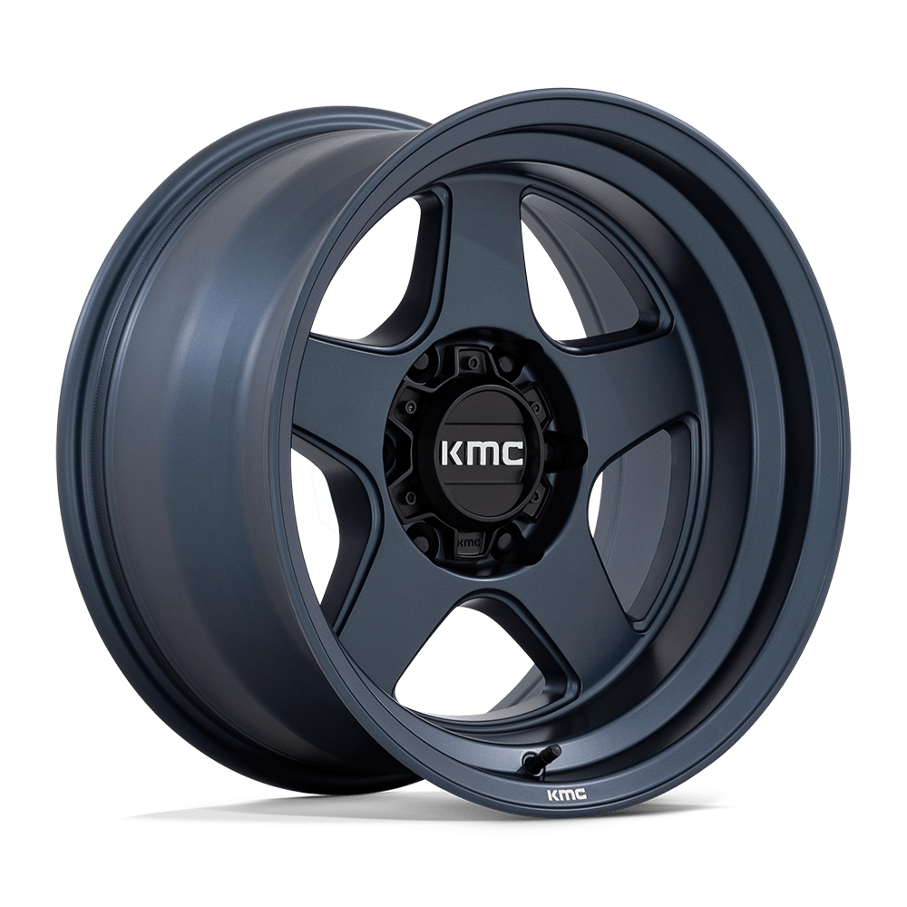 17X8.5 METALLIC BLUE 18MM KMC Wheel