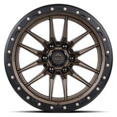 Lock Offroad Krawler 22x10 8x180 -18et 124.3 Matte Bronze w/ Matte Black Ring Wheel