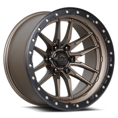 Lock Offroad Krawler 18x9 5x127 -12et 71.5 Matte Bronze w/ Matte Black Ring Wheel