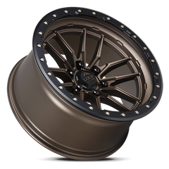 Lock Offroad Krawler 22x10 8x180 -18et 124.3 Matte Bronze w/ Matte Black Ring Wheel